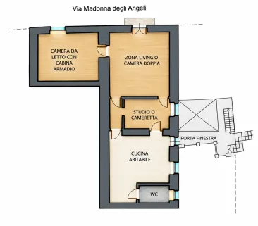 Planimetria 2 Appartamento storico zona Centrale Barletta a Barletta
